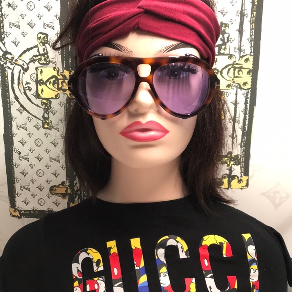New Authentic Tortoiseshell Sunglasses with Purple Lenses TF882 53y main image 12